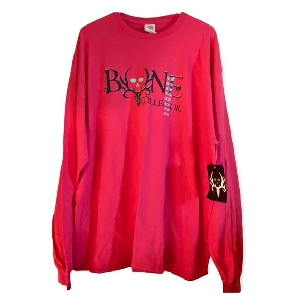 NWT Bone Collector Shirt Long Sleeve Pink Womens Size 2XL Top - Picture 1 of 9